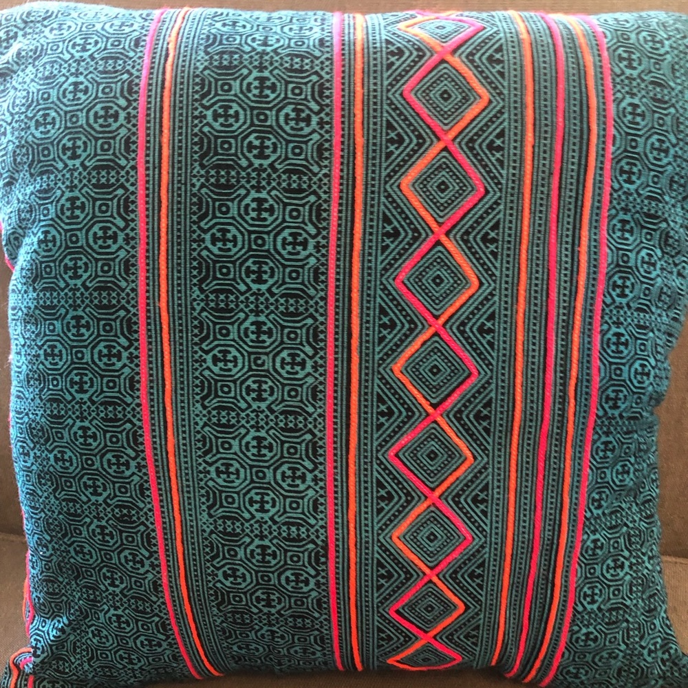 Two throw pillow cases